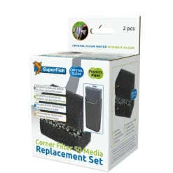 Kit de remplacement masse de filtration 50 pour aquarium QubiQ 30 et Quadro 40 coloris noir SuperFish