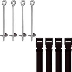 Kit de scellements 4 piquets pour trampolines Trigano