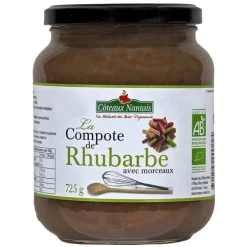 La Compote de Rhubarbe pot en verre 725g
