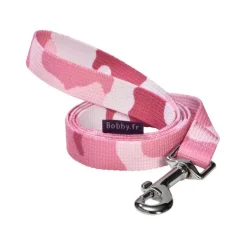 Laisse Camouflage rose taille M