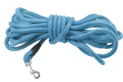 Laisse pour chien en nylon rond coloris bleu Bobby Walk - 3 m