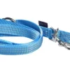 Laisse pour chien en nylon tressé coloris bleu 3 positions Bobby Safe - Taille S/M