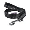 Laisse pour chien en nylon tressé coloris noir Bobby Safe 20 mm - Taille M