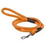 Laisse pour chien en nylon rond coloris orange Bobby - 1,2 m