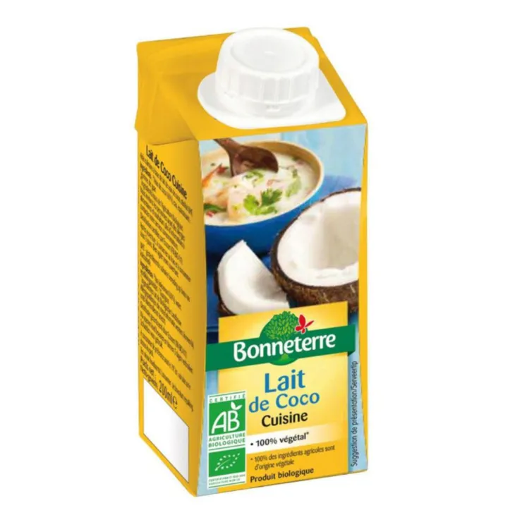 Lait de coco cuisine bio - 20 cl