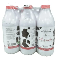 Lait de vache entier stérilisé UHT Natur'Avenir - 6 x 1 L
