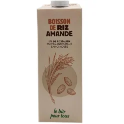 Lait végétal riz et amande - 1 L