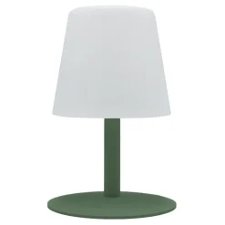 Lampe de table sans fil solaire ou USB vert olive Batimex - Ø16 x H 25 cm