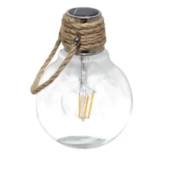 Lampe solaire à LED 4 filaments Watt & Home Color Swing Nature - H 17 cm