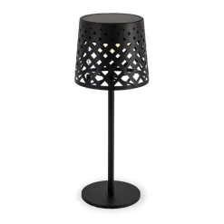 Lampe solaire Gretita coloris noir effet blanc chaud en métal Newgarden - Ø 10 x 30 cm