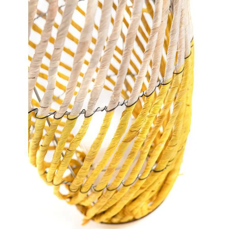 Lanterne dread bicolore grand modèle Ø 26 x H 51/62 cm