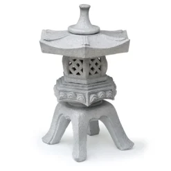 Lanterne en polyresine blanche Nature Outside Living Rokkaku Yukimi - 6,5 x 41,5 x 60,5 cm