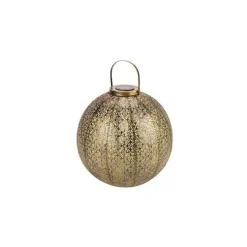 Lanterne solaire Giant Damasque or à LED blanc Ø 37 H 39 cm