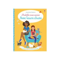 Le livre " J'habille mes amies chats et chatons " aux Éditions Usborne Publishing