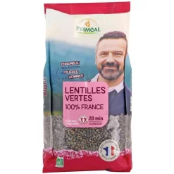 Lentilles vertes bio 100 % France - 1 kg