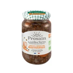 Lentilles vertes cuisinées aux petits légumes bio Prosain - 330 g