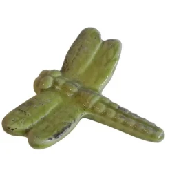 Libellule ceramic lime H16 cm