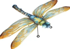 Libellule en métal multicolore Riviera décor A petit modèle - 26 cm