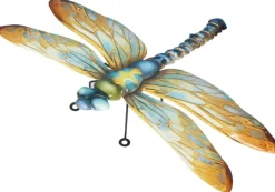Libellule en métal multicolore Riviera décor A grand modèle - 50 cm
