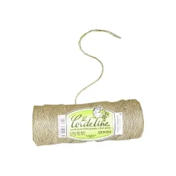 Lien attache lin + fil métal Ecru - 200 m