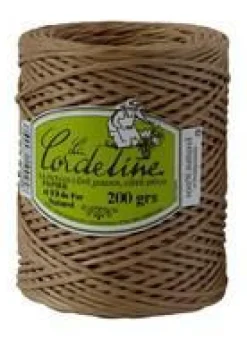 Lien d’attache papier + fil de fer couleur Châtaigne - 200 gr / 100 m