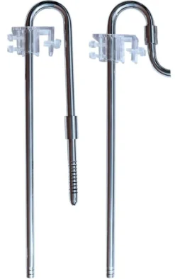 Lily Pipe pour aquarium en inox coloris gris SuperFish Scapers - Ø 12 mm 40 cm