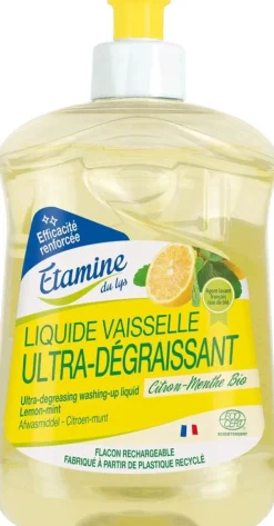 Liquide vaisselle citron menthe bio Etamine du Lys - 500 ml