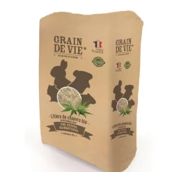 Litière de chanvre bio pour petits mammifères Grain de Vie - 100 L