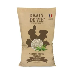 Litière de chanvre pour petits mammifères Grain de vie - 10 L