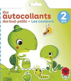 Livre d’autocollants "Le jardin" aux Éditions Lito collection Les autocollants des tout petits 2 ans