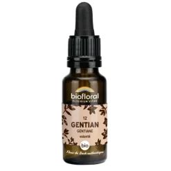 Élixir n°12 Biofloral de gentiane en flacon de 20 ml