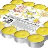 Lot de 25 chauffe-plats citronnelle coloris jaune en cire Estivade