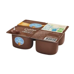 Lot de 4 desserts au chocolat bio Tante Hélène - 4 x 100 g