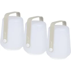 Lot de 3 lampes Balad coloris noir en polyéthylène Fermob - Ø 10 x 13,5 cm