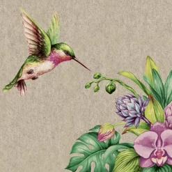 Lot de 25 serviettes 2 plis Heaven Scent coloris multicolore en papier recyclé - 33 x 33 cm