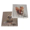 Lot de 20 serviettes Daxi coloris beige en papier - 17 x 17 x 3 cm