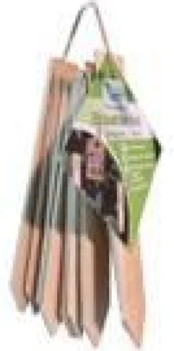 Lot de 10 étiquettes en bois Jany - 30 cm