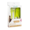 Lot d'outils à main pour le jardin coloris anis (transplantoir, serfouette, griffe) botanic® - 3 outils
