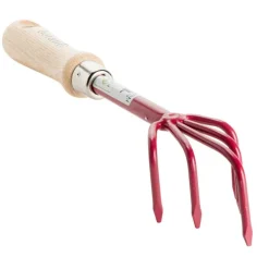 Lot d'outils à main pour le jardin coloris clafoutis (transplantoir, serfouette, griffe) botanic® - 3 outils