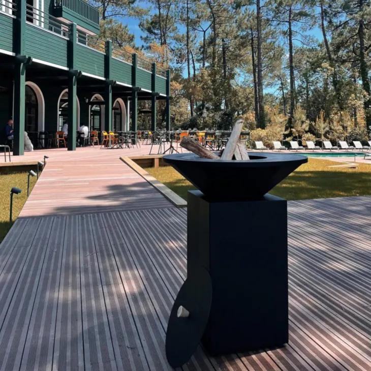 L'Étouffoir noir en acier OYAT - Ø 47 cm