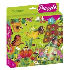 Ma boîte à puzzle 12 pièces “Le jardin” Editions Lito