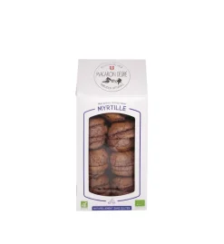 Macaron myrtille en sachet Biscuit Bio des Savoie - 150 g