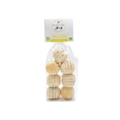 Macarons bio au citron et pavot Biscuit bio des Savoie - 150 g