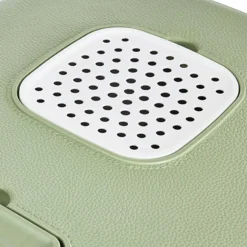 Maison de toilette pour chat Mira coloris vert en plastique recyclé - 55,5 x 44 x 49,5 cm