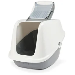 Maison de toilette pour chat Nestor Giant coloris blanc en plastique