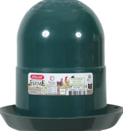 Mangeoire pour basse-cour en plastique recyclé coloris vert Zolux Ma petite ferme - 2 kg