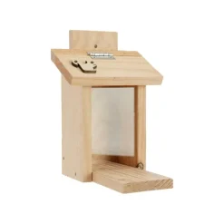 Mangeoire pour écureuil en bois coloris naturel