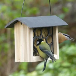 Mangeoire pour pain de graisse en pin Nature's market modèle Le Repas