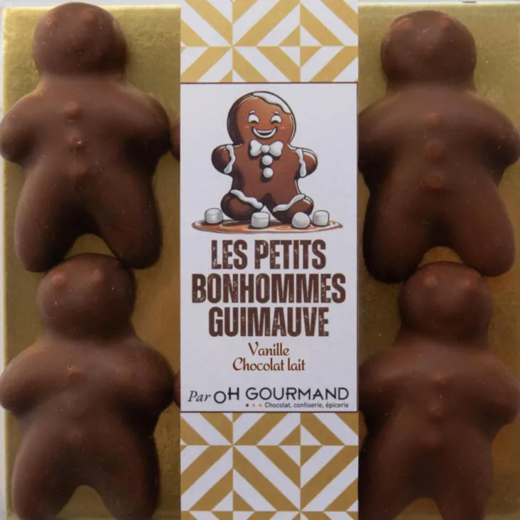 Manneles en chocolat et à la guimauve OH Gourmand - boîte de 120 g