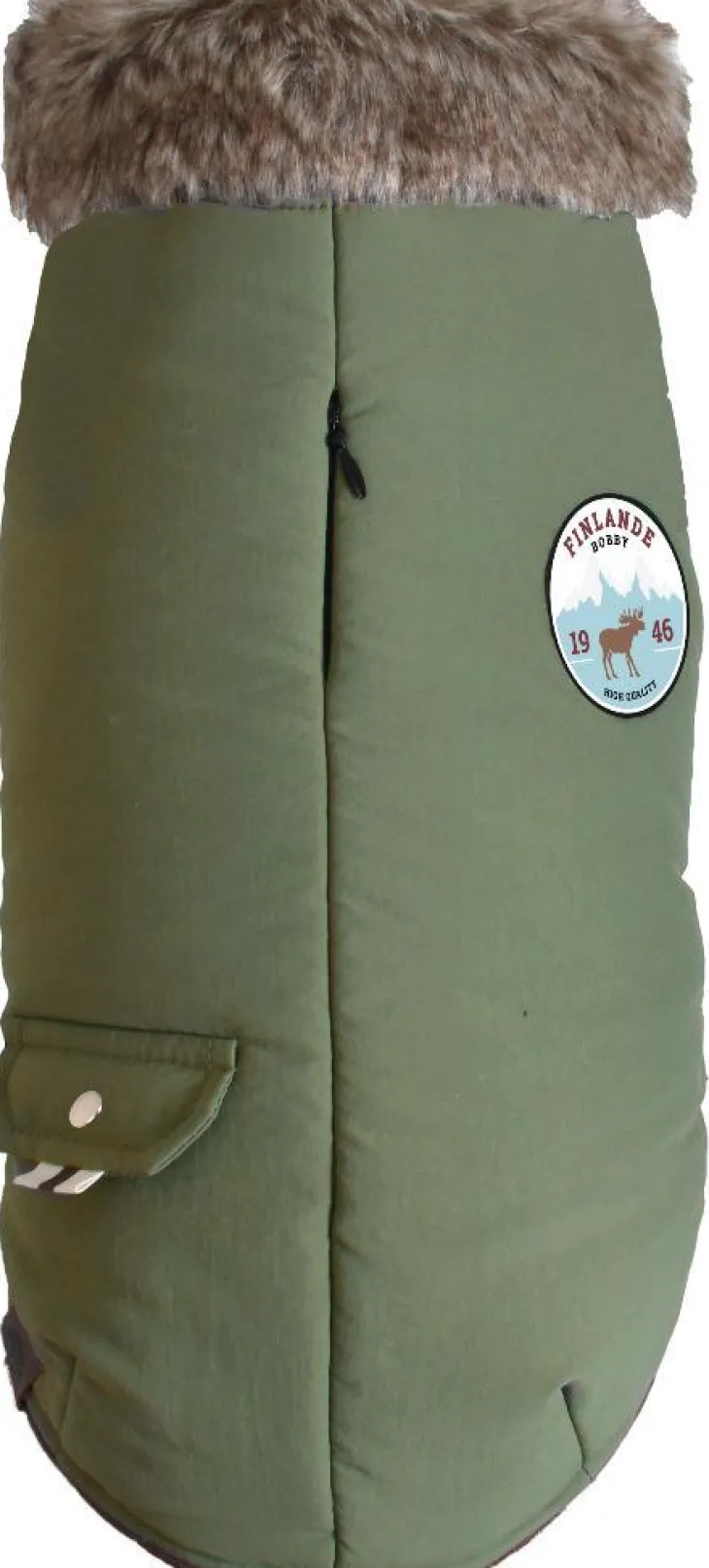 Manteau pour chien coloris vert de gris Bobby Finlande - Taille 42L